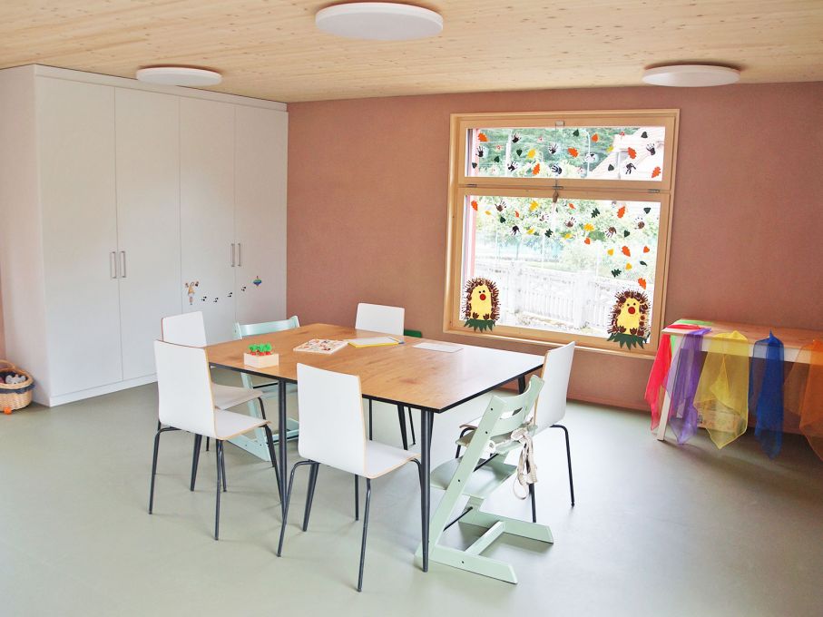 Essensbereich in der neuen Kita. Foto: Stiftung 3FO (FK) Essensbereich in der neuen Kita. Foto: Stiftung 3FO (FK)